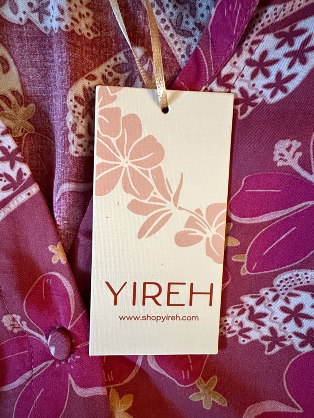 Yireh Shells and Pua shirt dress Rhea NWT - Picture 3 of 4